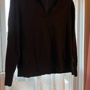 J. Crew Classic Black V-Neck Sweater